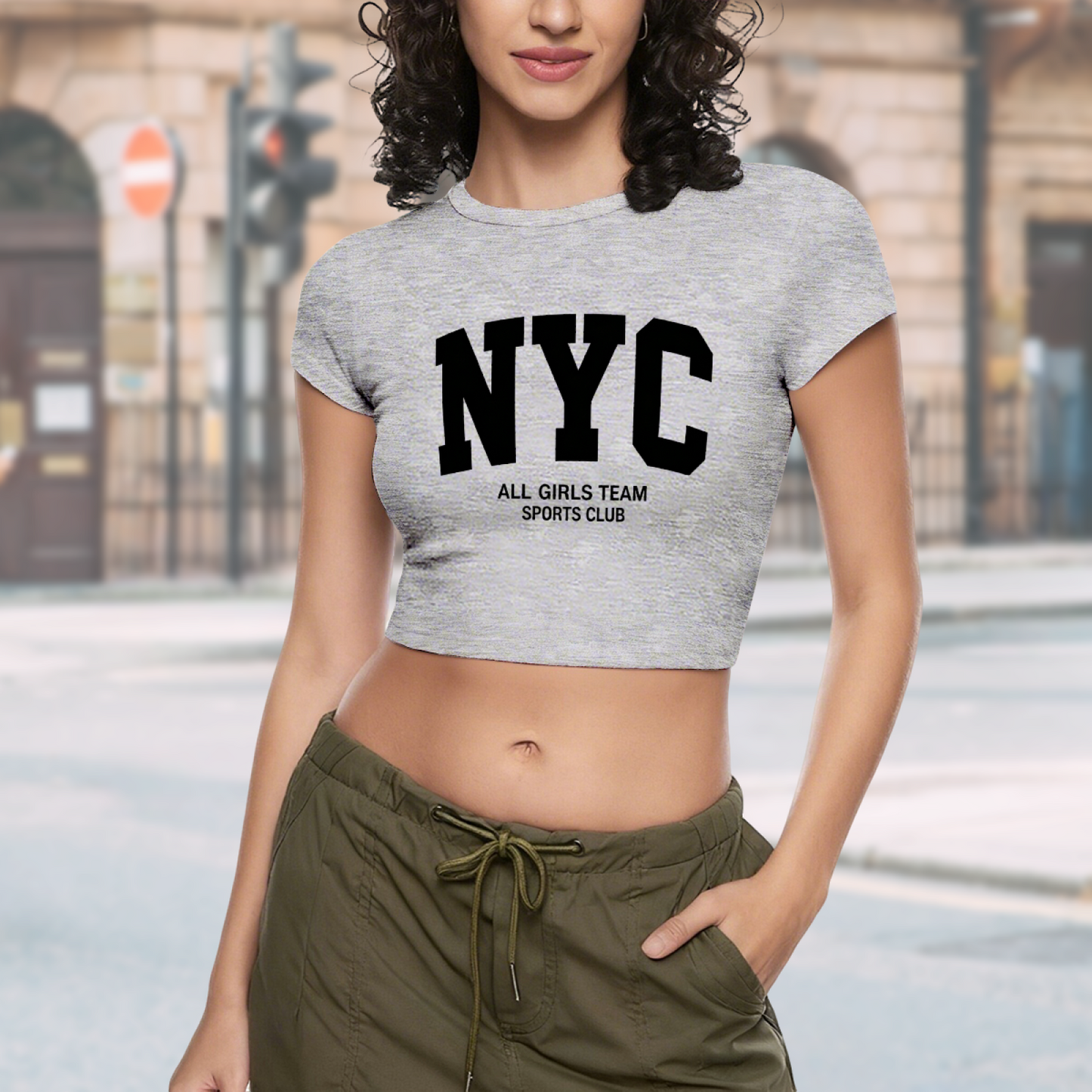 Vegan Plant Heartbeat Aesthetic Pink Crop Tee