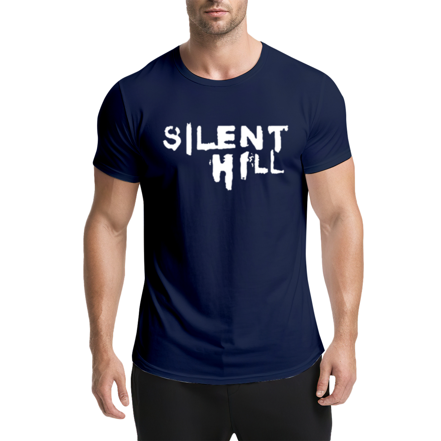 Silent Hill Horror Game Retro Graphic T-Shirt, Classic Game Lovers Dark Tee