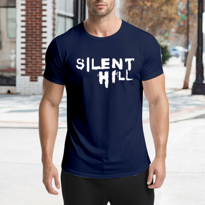 Silent Hill Horror Game Retro Graphic T-Shirt, Classic Game Lovers Dark Tee