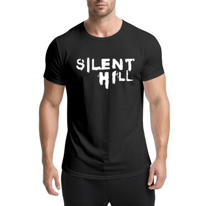 Silent Hill Horror Game Retro Graphic T-Shirt, Classic Game Lovers Dark Tee
