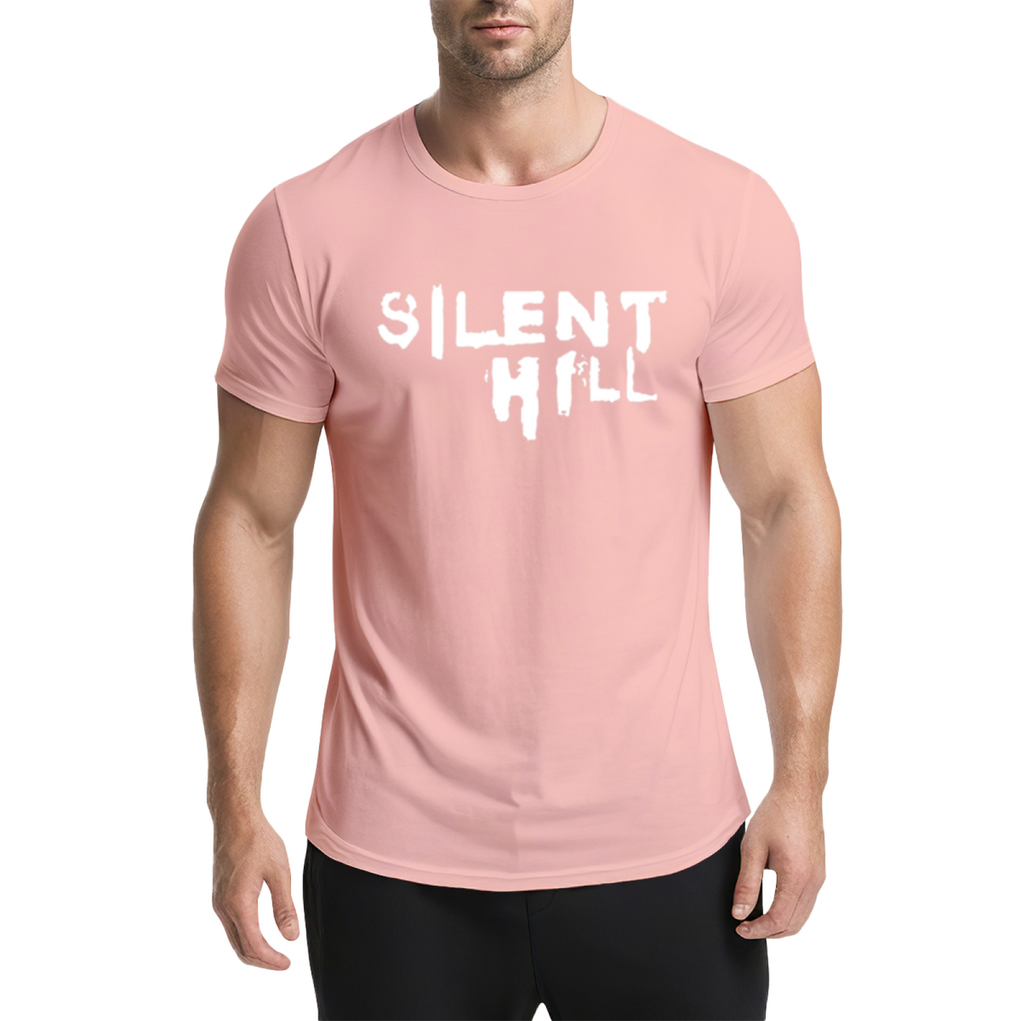Silent Hill Horror Game Retro Graphic T-Shirt, Classic Game Lovers Dark Tee