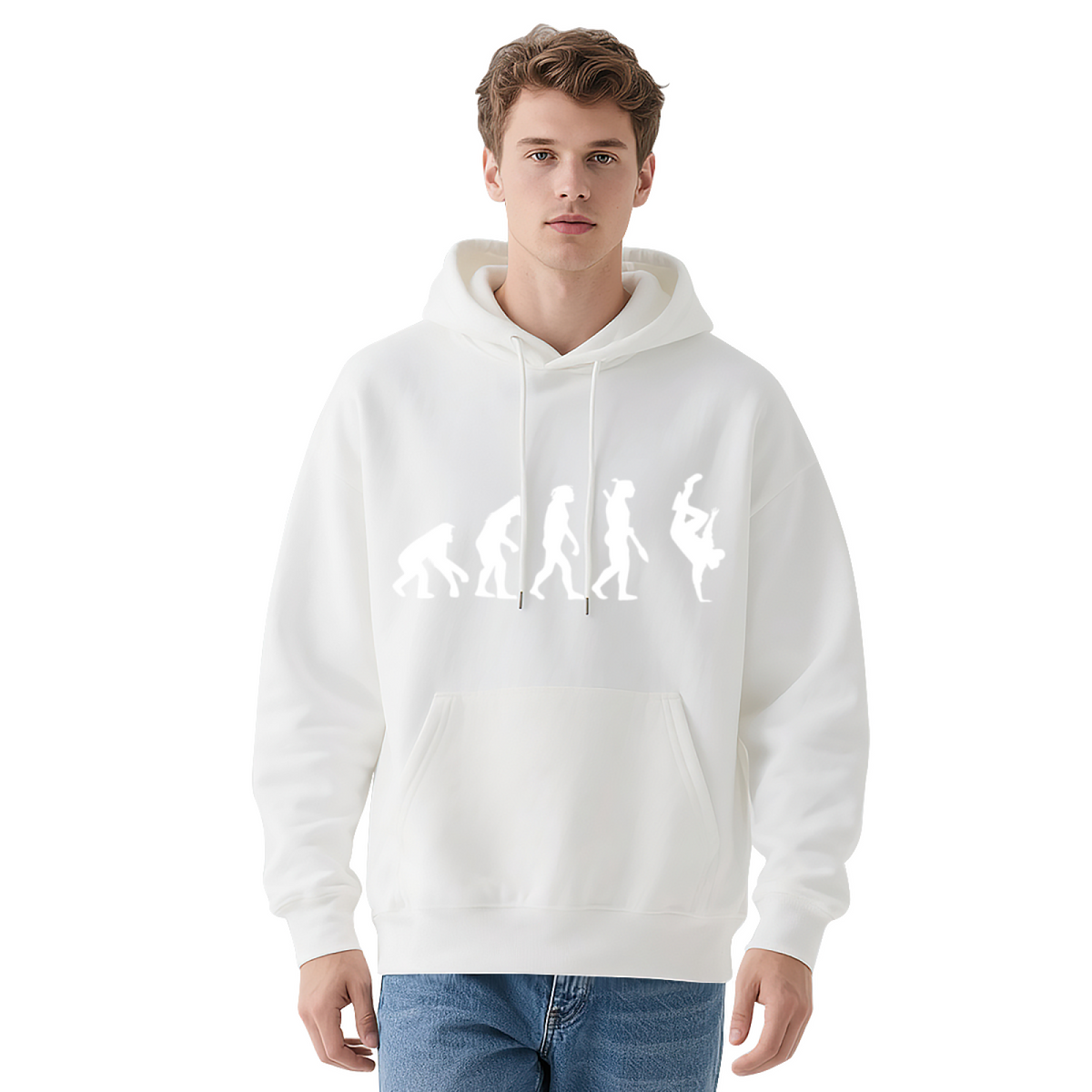 Breakdance Evolution Silhouette Hoodie, Lightweight Comfort