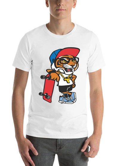 Cool Tiger Graphic Tee - Black T-Shirt