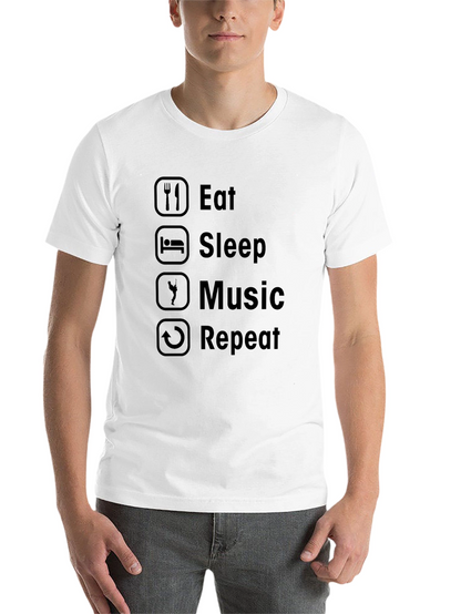 Eat Sleep Music Repeat Graphic Tee
