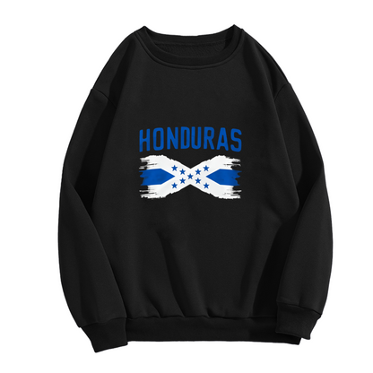 Honduras National Flag Patriotic Theme Crewneck Sweatshirt