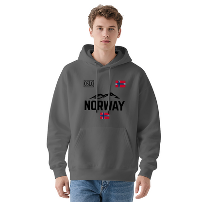 Norway Oslo National Flag Vintage Travel Hoodie