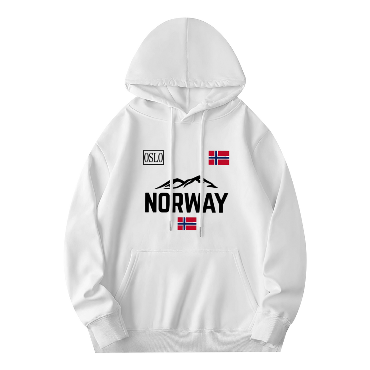 Norway Oslo National Flag Vintage Travel Hoodie