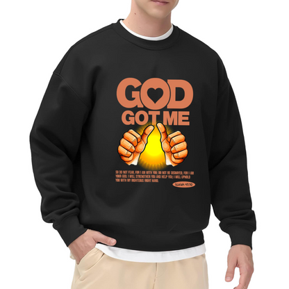 God Got Me Faith Believer Christian Inspirational Crewneck Sweatshirt