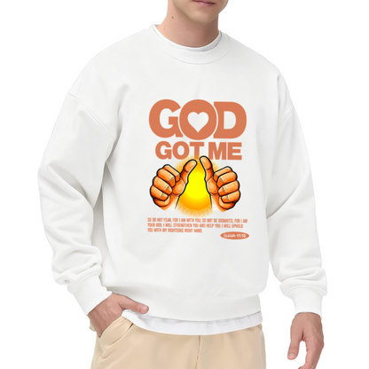 God Got Me Faith Believer Christian Inspirational Crewneck Sweatshirt