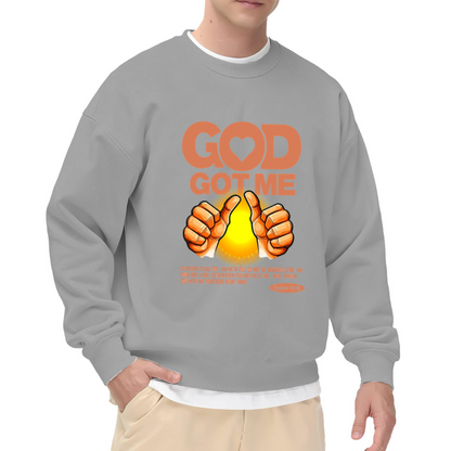 God Got Me Faith Believer Christian Inspirational Crewneck Sweatshirt