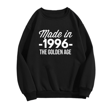 Made In 1996 The Golden Age Birthday Retro Crewneck Sweatshirt