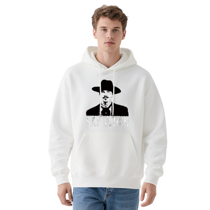 Classic Say When Doc Holliday Black Hoodie, Western Movie Fan Cozy Top
