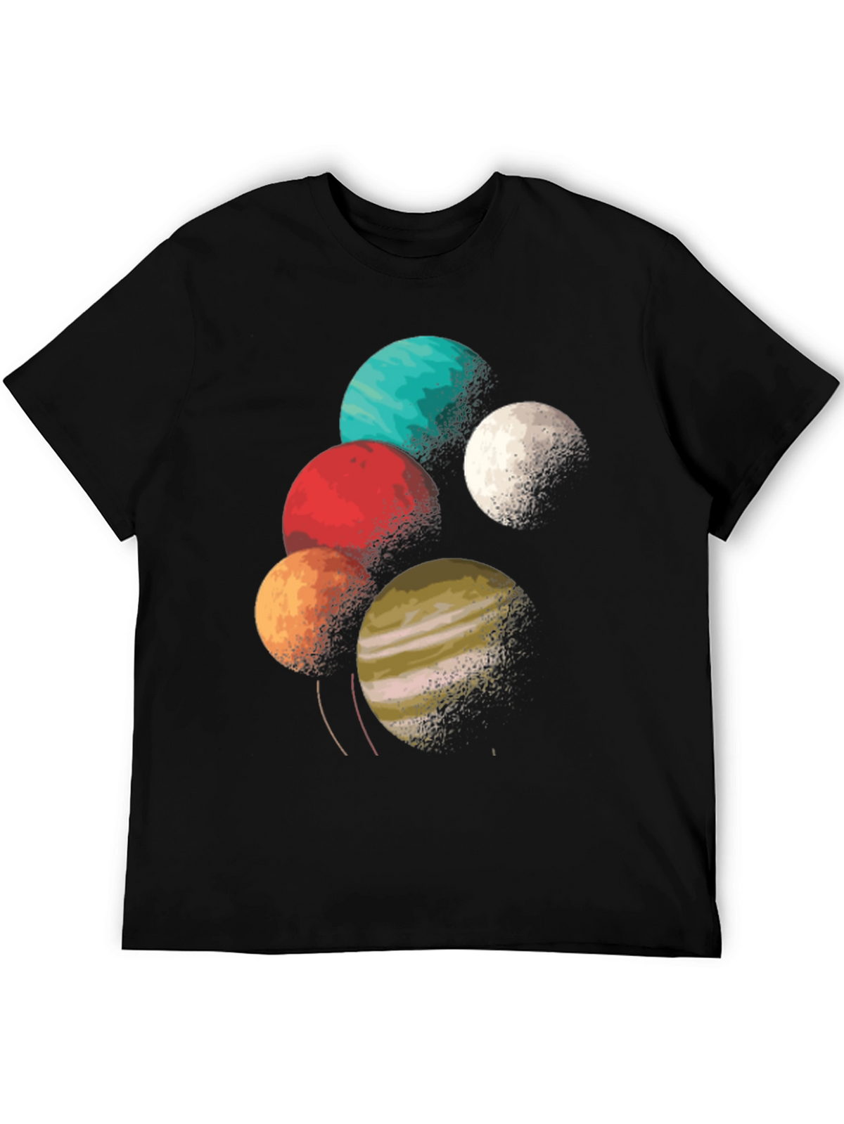 Planetary Graphic Tee - Space Lover T-Shirt