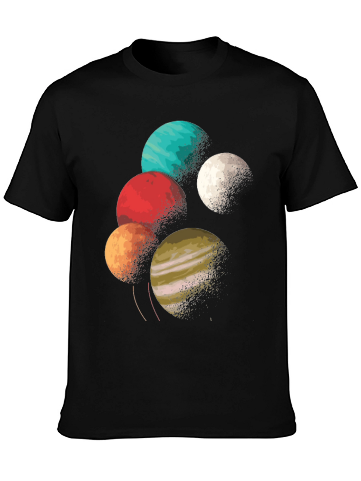 Planetary Graphic Tee - Space Lover T-Shirt