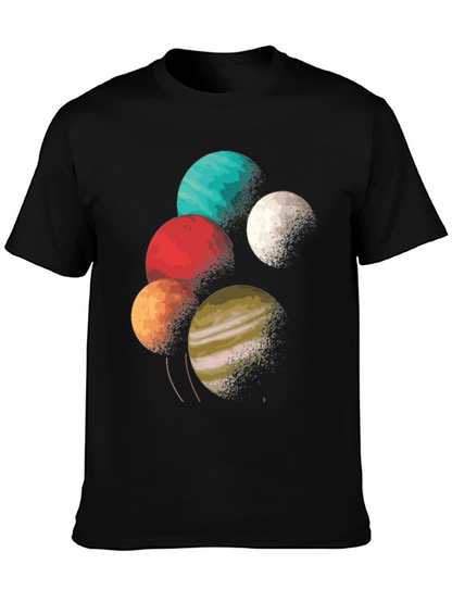 Planetary Graphic Tee - Space Lover T-Shirt