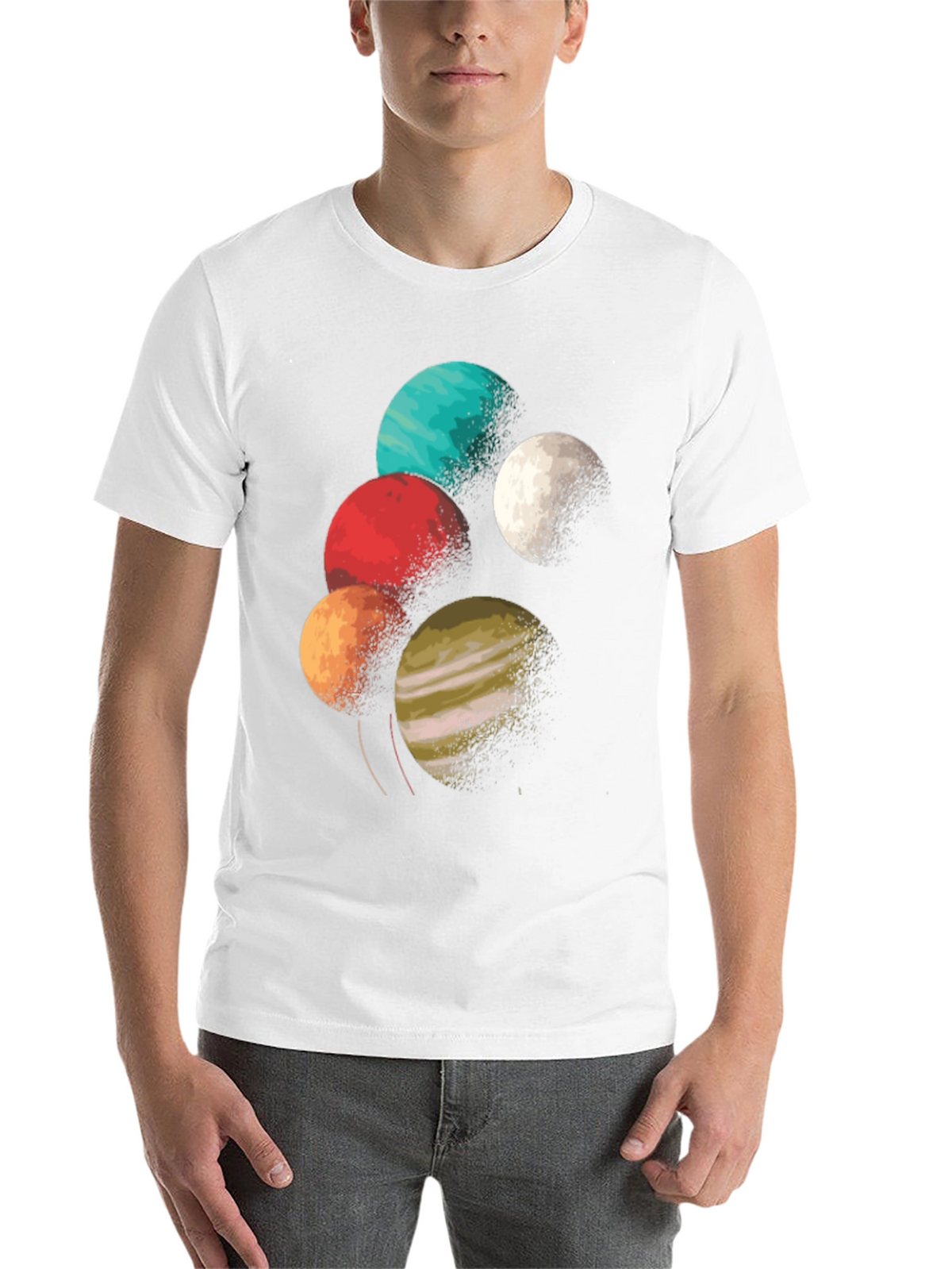 Planetary Graphic Tee - Space Lover T-Shirt