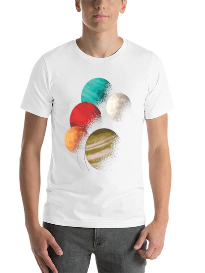 Planetary Graphic Tee - Space Lover T-Shirt