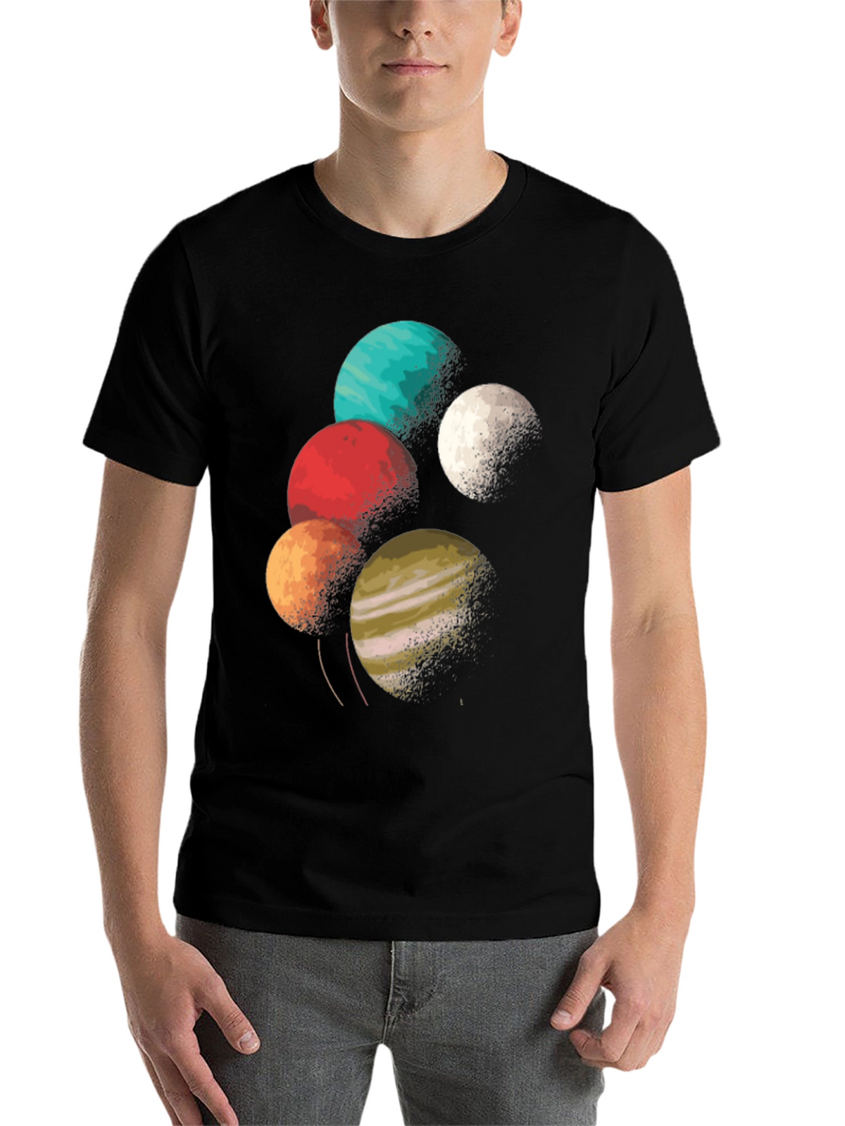 Planetary Graphic Tee - Space Lover T-Shirt