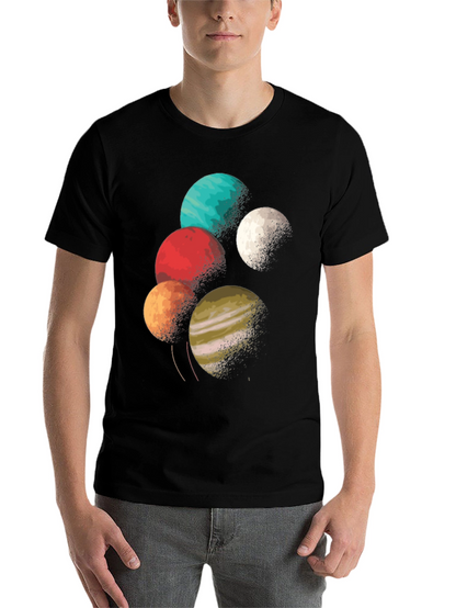 Planetary Graphic Tee - Space Lover T-Shirt