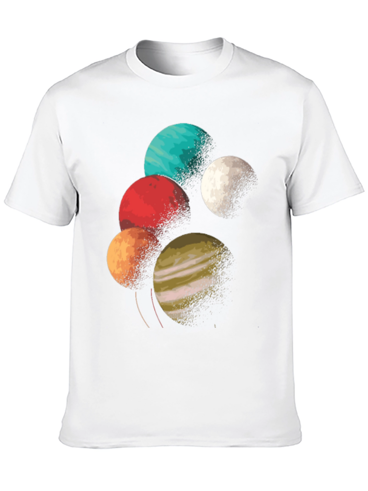 Planetary Graphic Tee - Space Lover T-Shirt