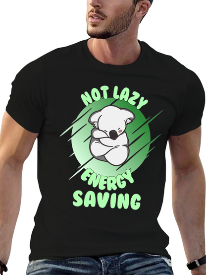 Not Lazy Energy Saving Koala T-Shirt