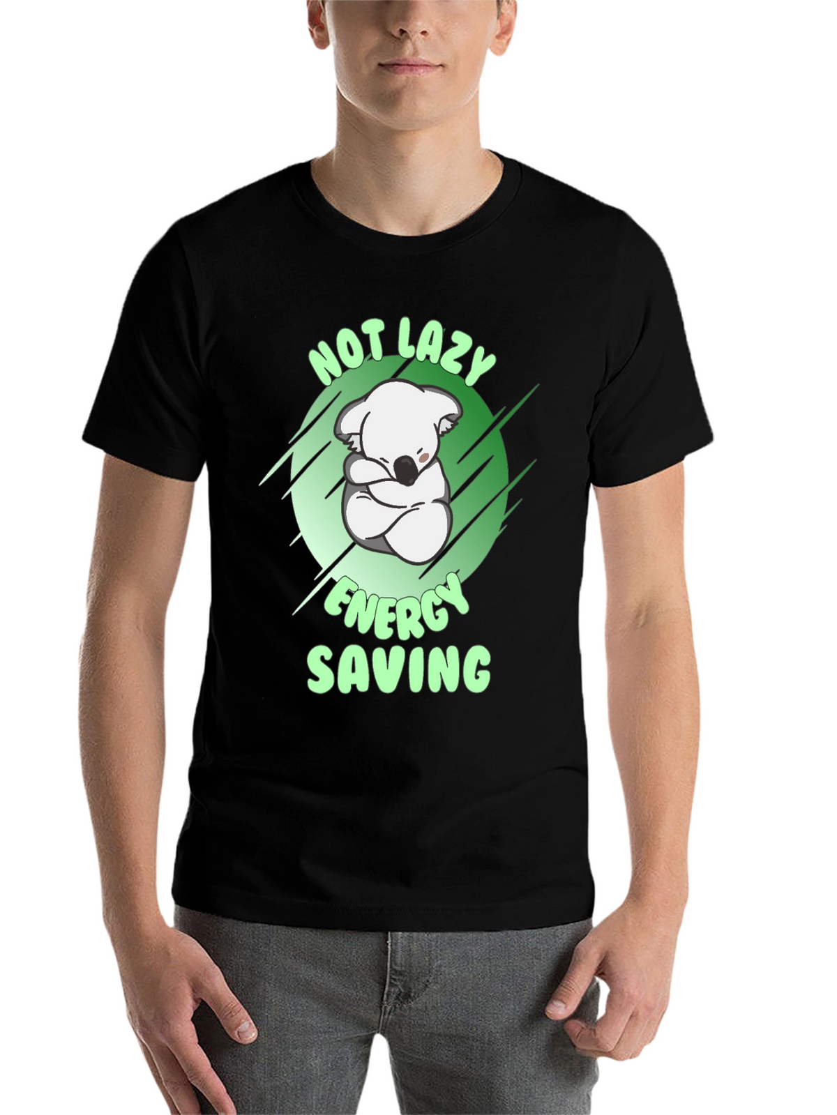 Not Lazy Energy Saving Koala T-Shirt