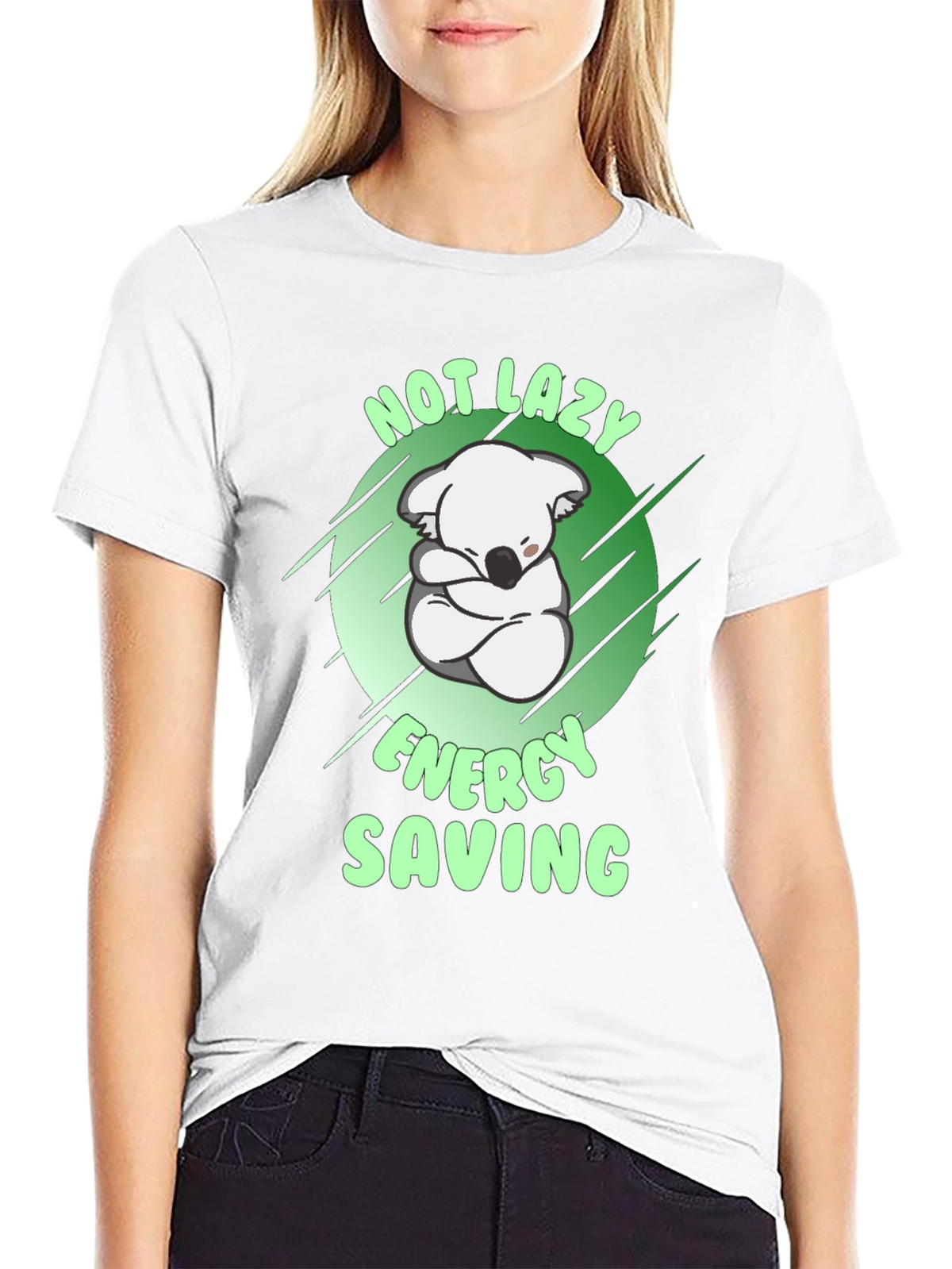 Not Lazy Energy Saving Koala T-Shirt