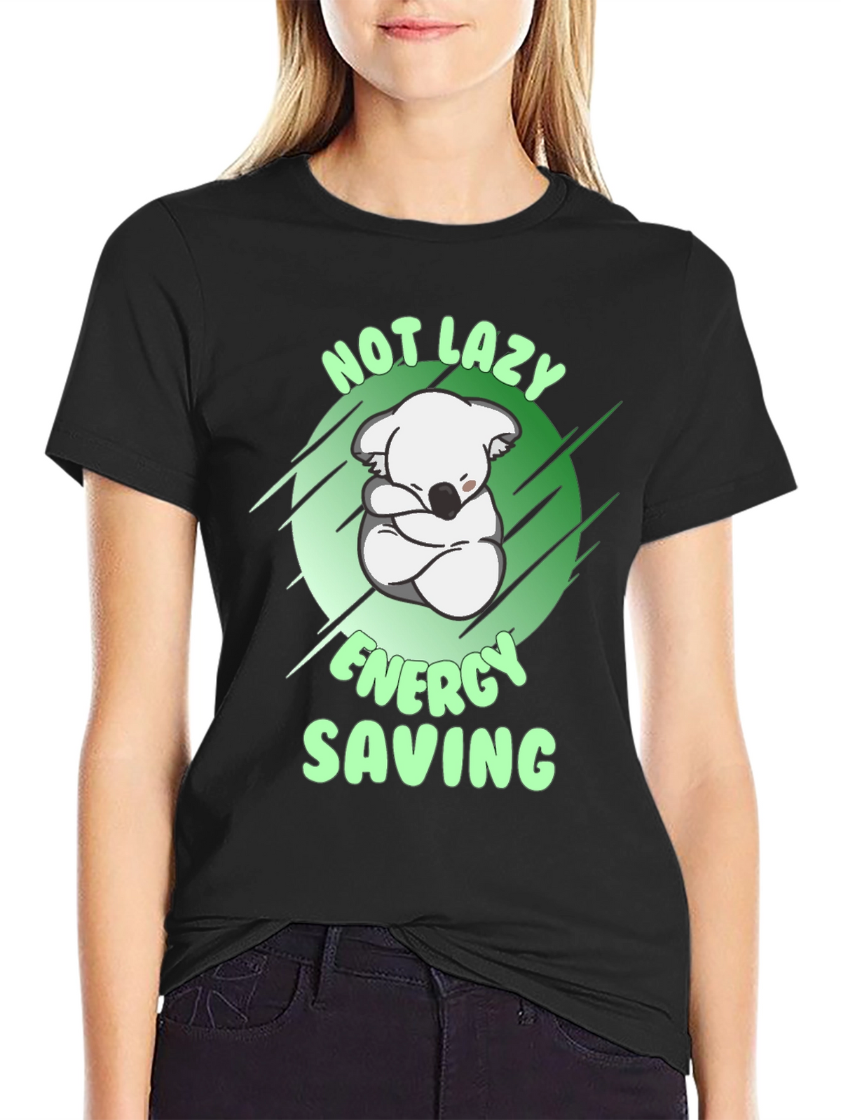 Not Lazy Energy Saving Koala T-Shirt