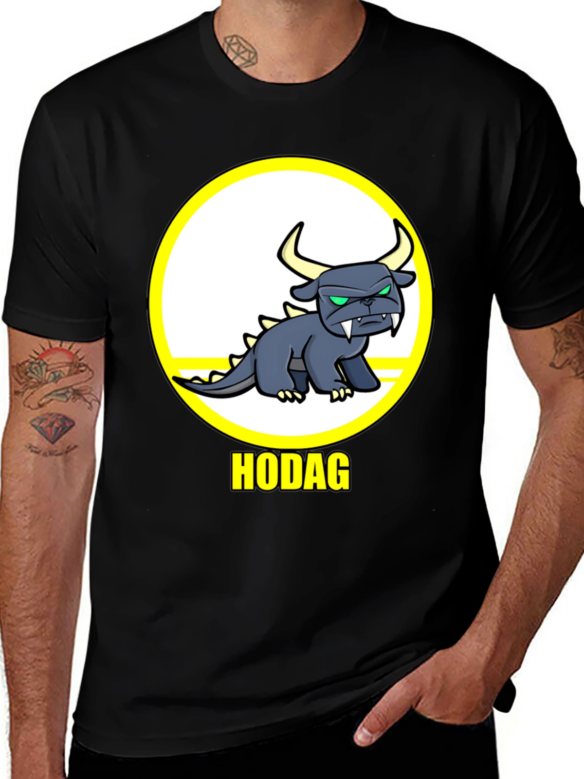 Hodag Creature Graphic Tee - Black