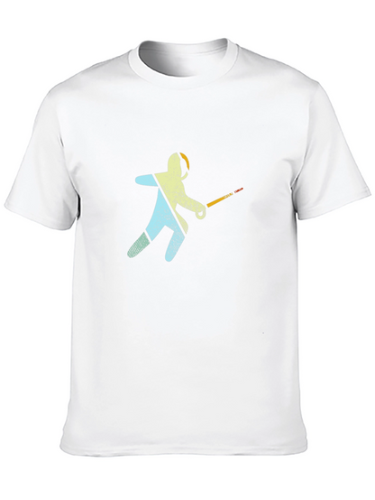 Fencer Graphic Black T-Shirt
