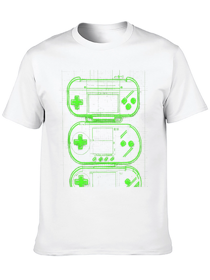 Retro Gaming T-Shirt - Neon Game Controller Design
