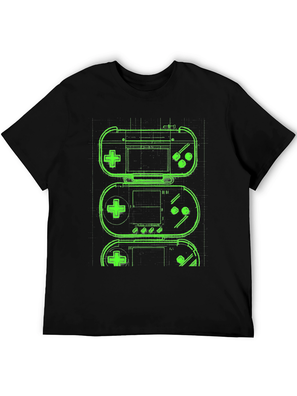 Retro Gaming T-Shirt - Neon Game Controller Design