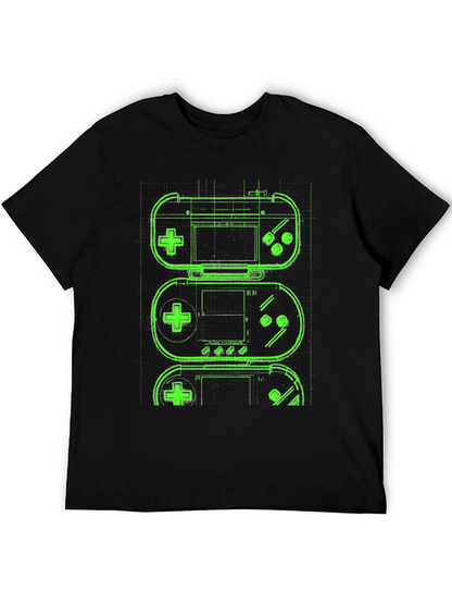Retro Gaming T-Shirt - Neon Game Controller Design