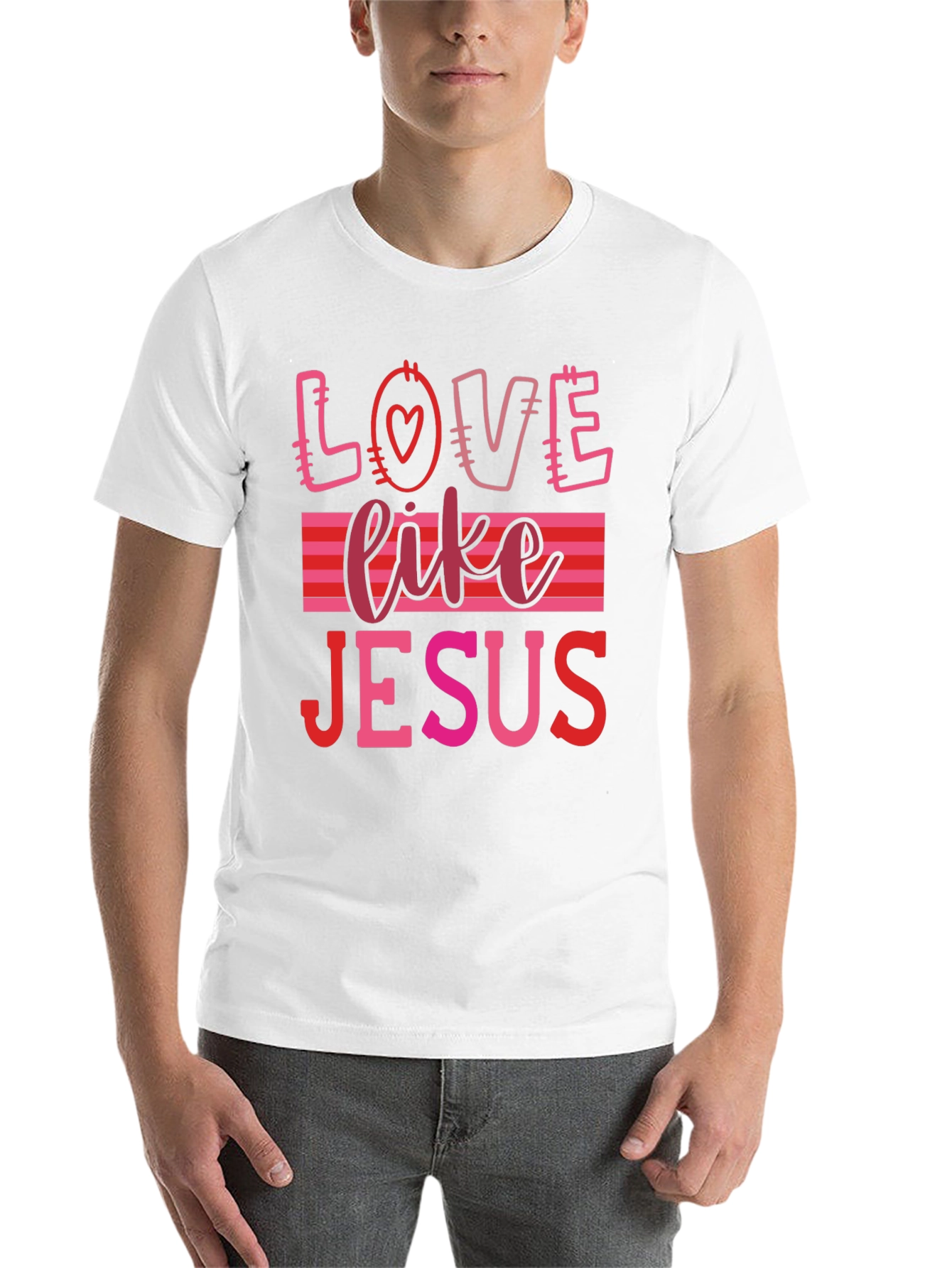 Love Like Jesus Graphic Tee - Black