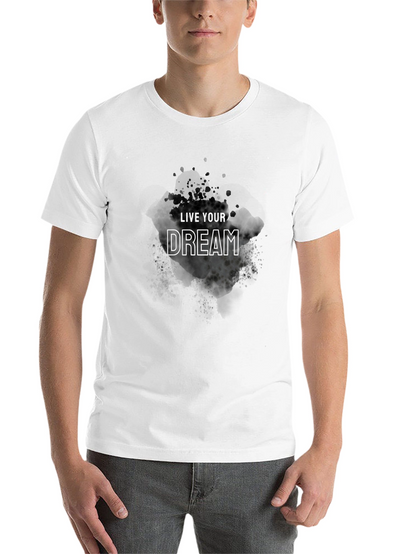Live Your Dream Black Graphic Tee