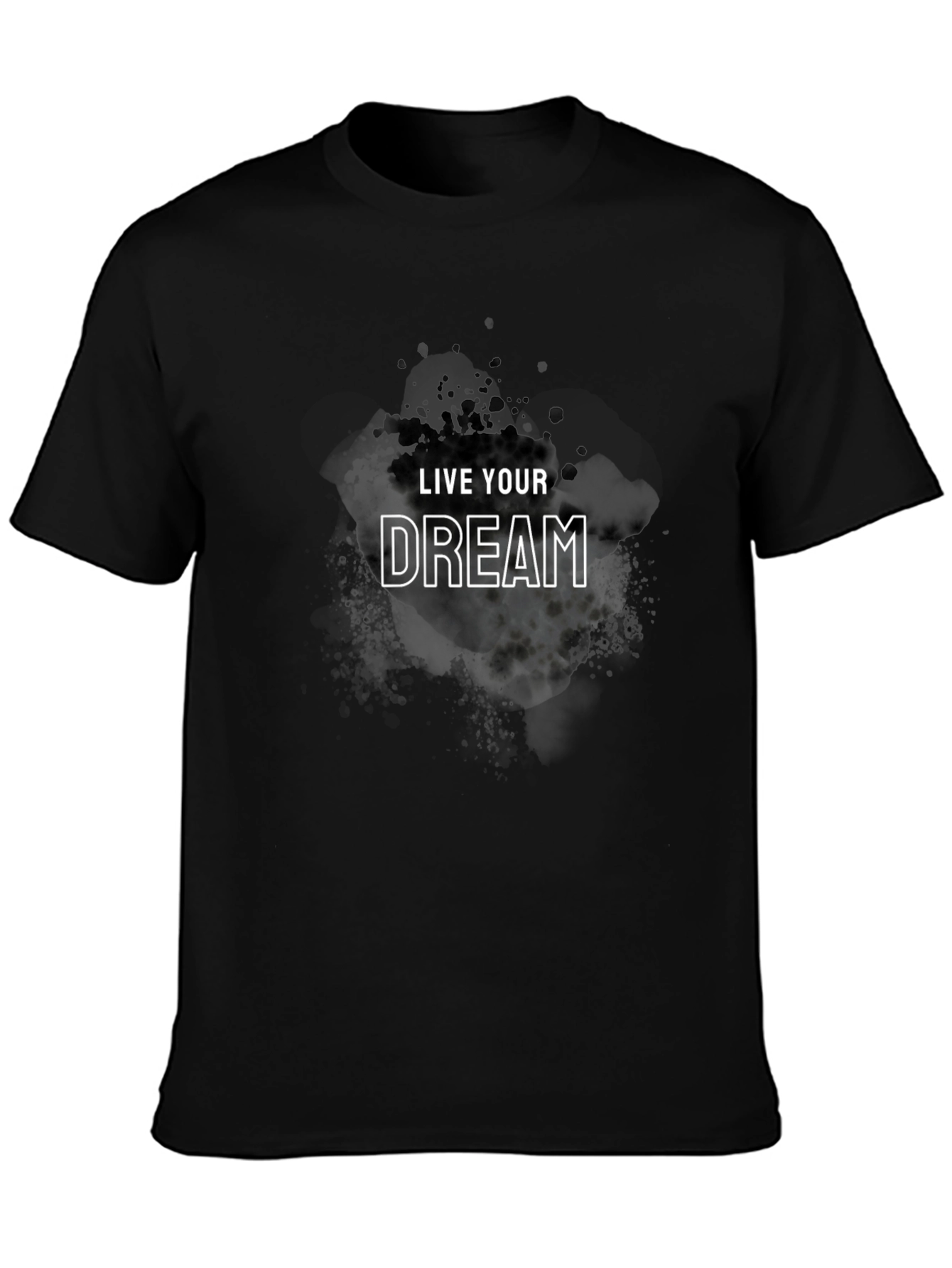 Live Your Dream Black Graphic Tee