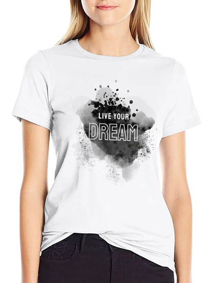 Live Your Dream Black Graphic Tee