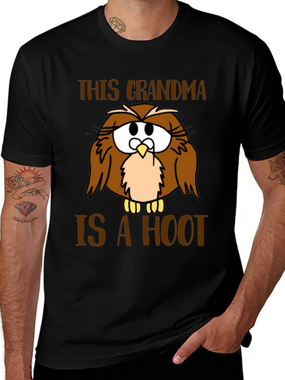 Funny Grandma Owl Graphic T-Shirt