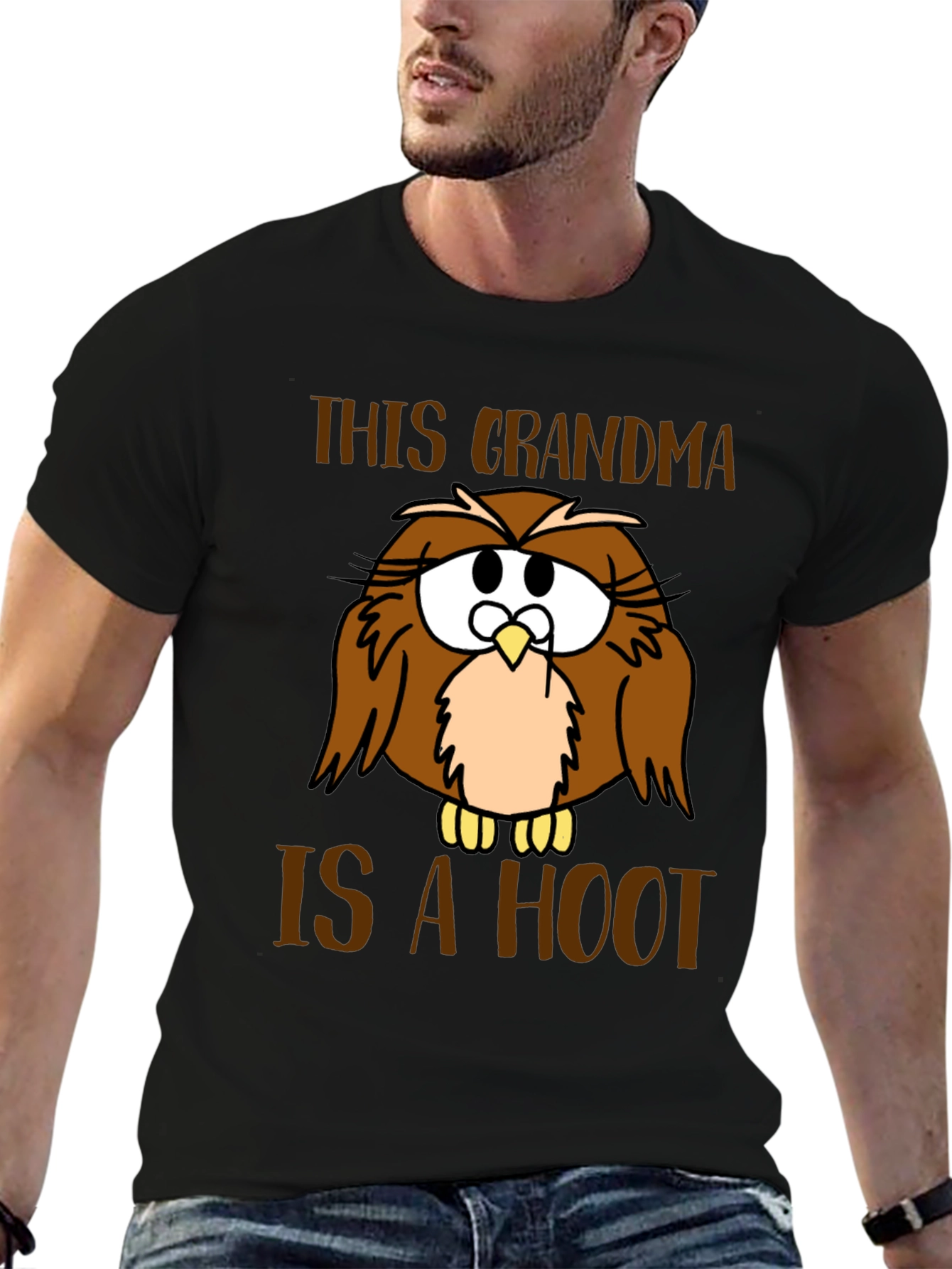 Funny Grandma Owl Graphic T-Shirt