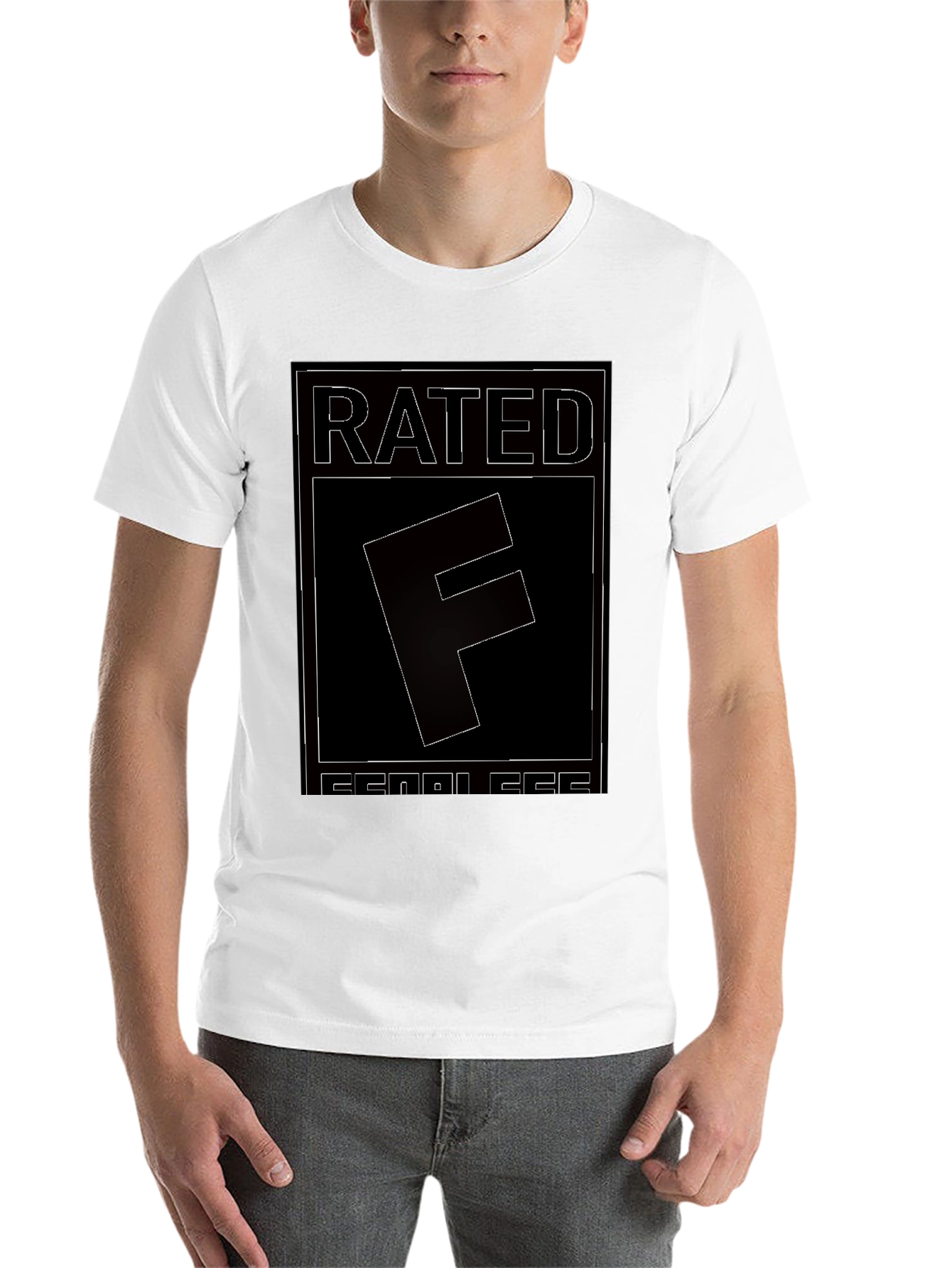 Rated F for Fearless Graphic Tee - Black