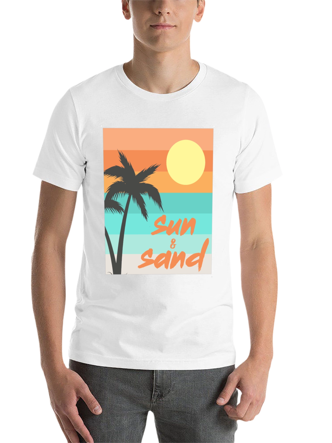 Sun & Sand Graphic Tee - Relaxed Beach Vibes