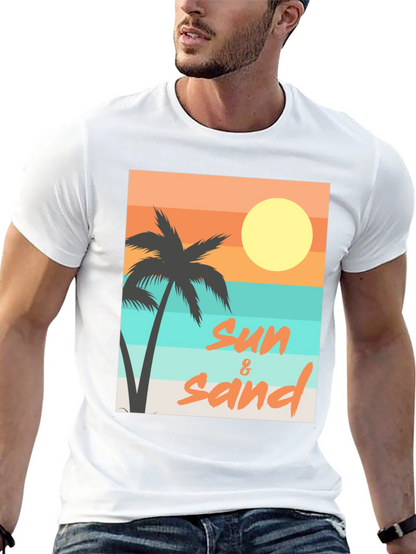 Sun & Sand Graphic Tee - Relaxed Beach Vibes