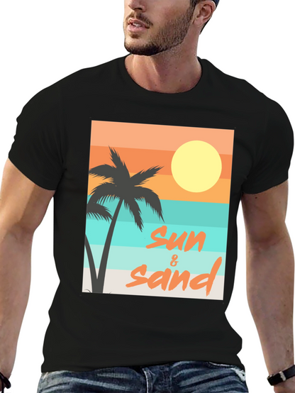 Sun & Sand Graphic Tee - Relaxed Beach Vibes