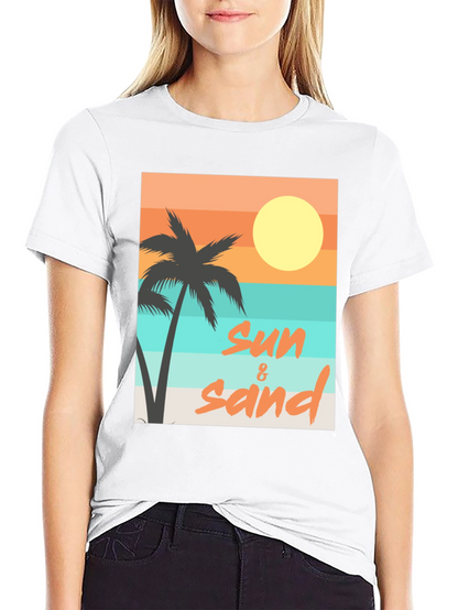 Sun & Sand Graphic Tee - Relaxed Beach Vibes