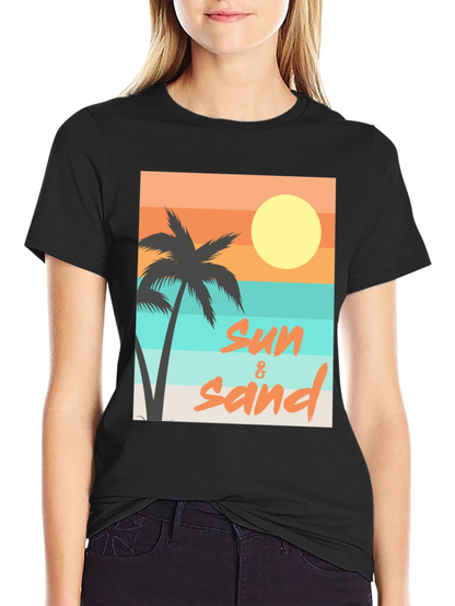 Sun & Sand Graphic Tee - Relaxed Beach Vibes