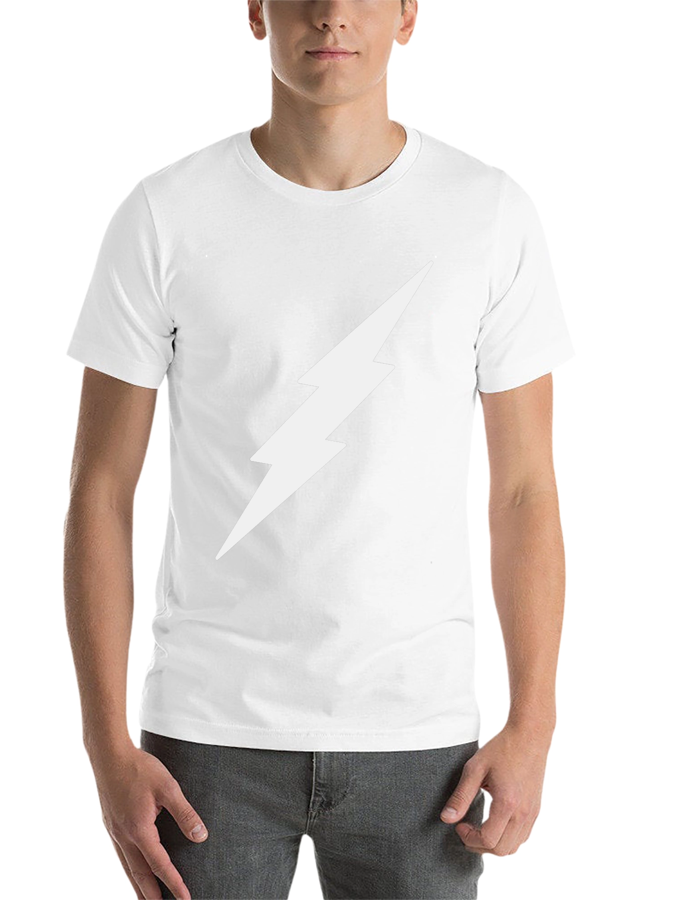 Lightning Bolt Graphic Tee - Modern Style