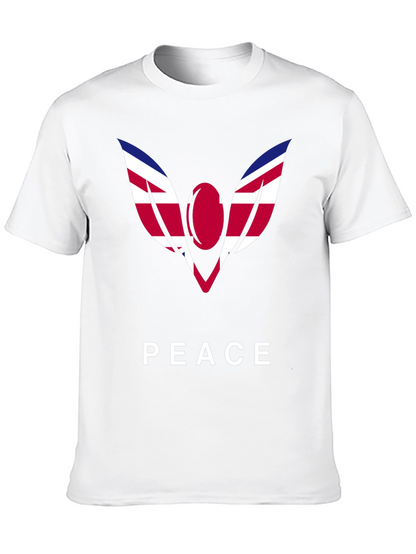 Peace Graphic Tee - Union Jack Angel Wings
