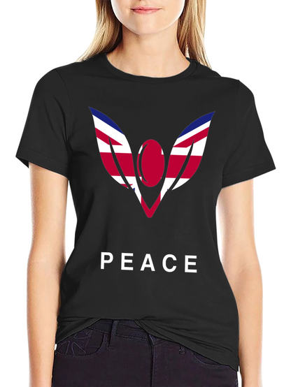 Peace Graphic Tee - Union Jack Angel Wings