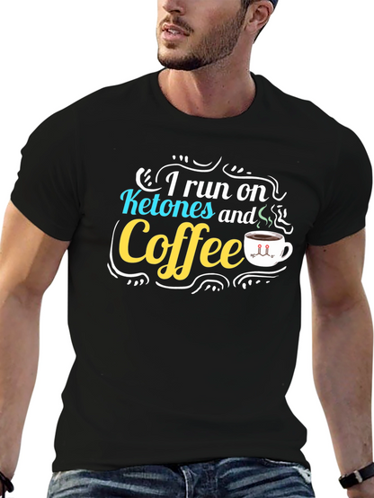 Ketones & Coffee Graphic T-Shirt - Black