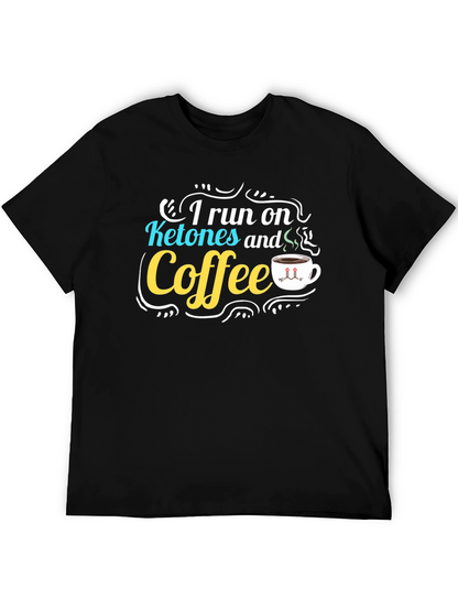 Ketones & Coffee Graphic T-Shirt - Black